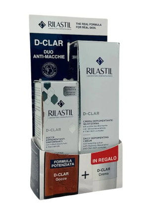 RILASTIL D CLAR DUO ANTI MACCHIE COFANETTO Crema 40ml + Gocce 30ml